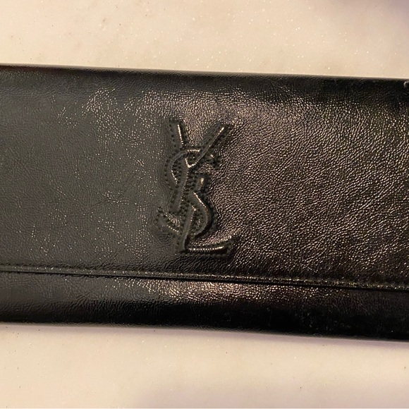 Yves Saint Laurent Black Clutch - Picture 1 of 7